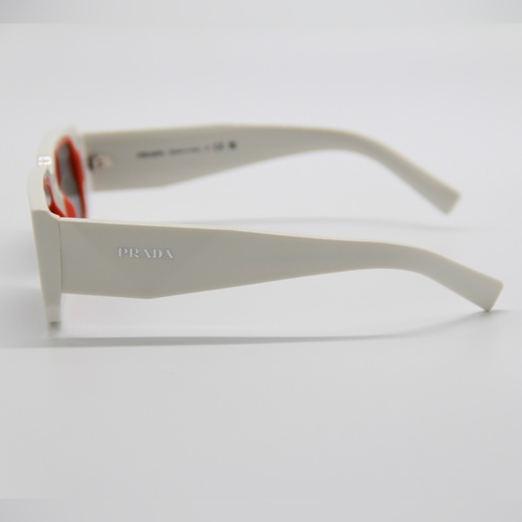 NEW PR06YS 17M5S0 SQUARE WHITE SUNGLASSES PRADA PR 06YS NEW PRADA SPR 06YS - Picture 6 of 12